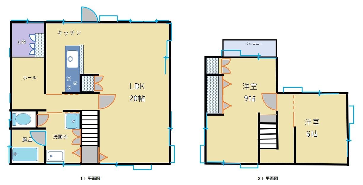 花房平面図